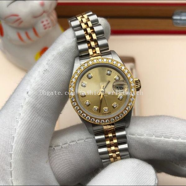 original box women's watches 26mm diamond asia 2813 mechanical watches jubilee stainless steel bracelet luxury ladies wristwatches, Slivery;brown
original box women's watches 26mm diamond asia 2813 mechanical watches jubilee stainless steel bracelet luxury ladies wristwatches, Slivery;brown
