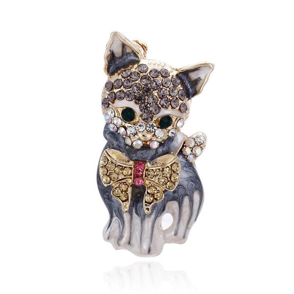 pins, brooches of the fashion set auger cat drip animal pet corsage, deserve to act role a pin factory direct sale, Gray
pins, brooches of the fashion set auger cat drip animal pet corsage, deserve to act role a pin factory direct sale, Gray