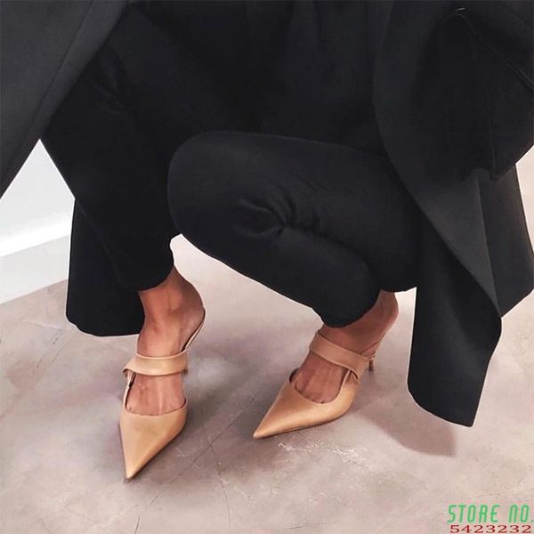 slippers women sandals pointed toe slip on thin high heels shoes hollow slides party pumps, Black
slippers women sandals pointed toe slip on thin high heels shoes hollow slides party pumps, Black