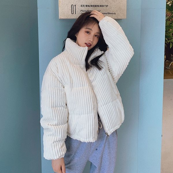 2021 new women corduroy autumn winter warm parkas down jacket outwear short solid coat hfy2, Black
2021 new women corduroy autumn winter warm parkas down jacket outwear short solid coat hfy2, Black