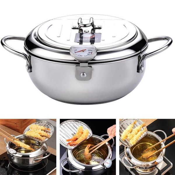 pans deep frying pot tempura fryer pan temperature control fried chicken cooking tools kitchen utensil
pans deep frying pot tempura fryer pan temperature control fried chicken cooking tools kitchen utensil