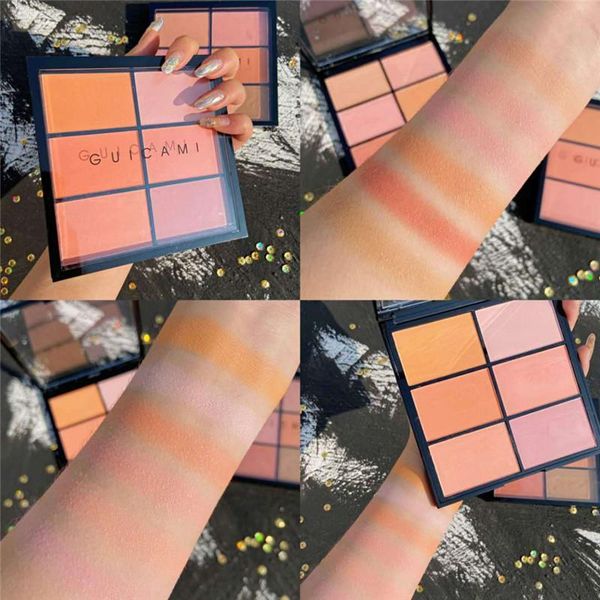 blush guicami palette makeup 6 colors professional cheek pearl orange pigment beauty cosmetic blushes
blush guicami palette makeup 6 colors professional cheek pearl orange pigment beauty cosmetic blushes