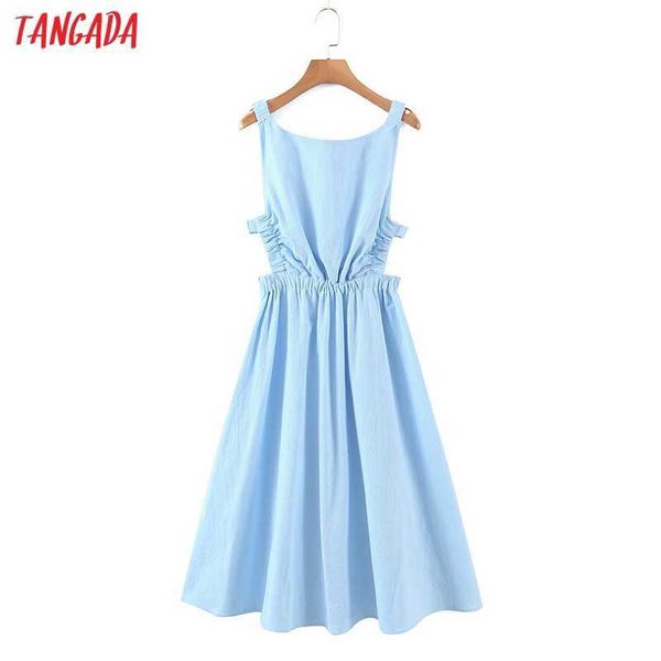 tangada women solid color backless beach midi dress strap sleeveless fashion lady dresses vestido 1m32 210609, Black;gray
tangada women solid color backless beach midi dress strap sleeveless fashion lady dresses vestido 1m32 210609, Black;gray