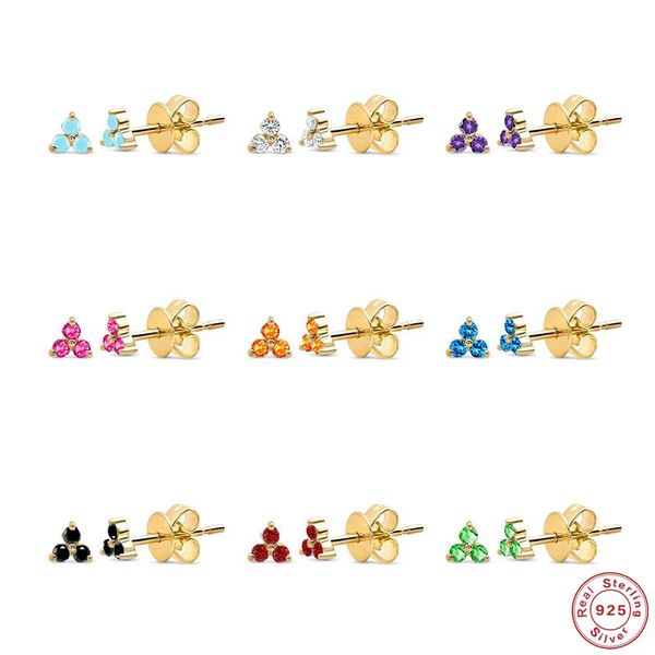 stud boako 925 sterling silver colorful three zircon earrings for girl women flower piercing pendientes luxury fine jewelry gift, Golden;silver
stud boako 925 sterling silver colorful three zircon earrings for girl women flower piercing pendientes luxury fine jewelry gift, Golden;silver