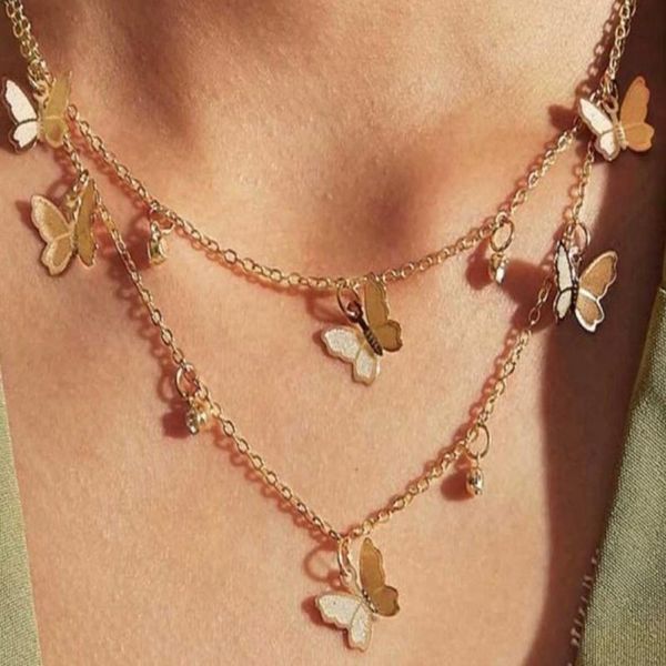 chains female butterfly necklace simple alloy pendant clavicle chain link gift for friend wife mom sisters wedding, Silver
chains female butterfly necklace simple alloy pendant clavicle chain link gift for friend wife mom sisters wedding, Silver