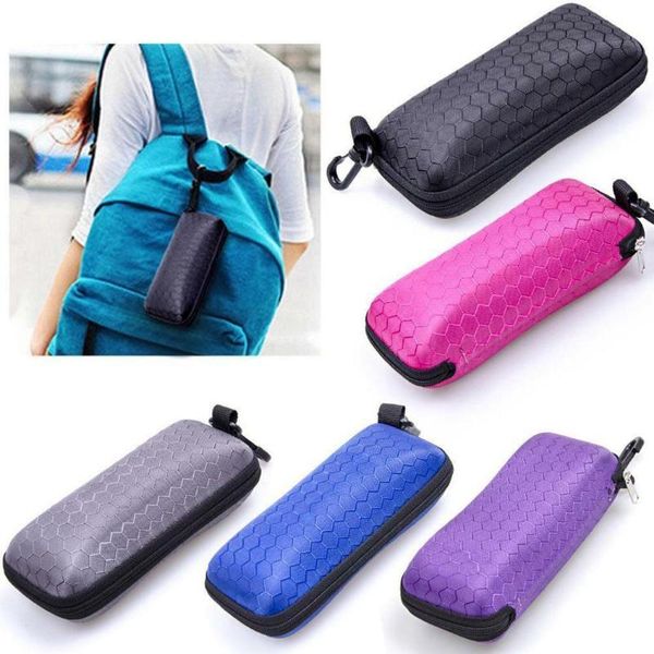 other fashion accessories rectangle zipper sunglasses glasses case eyewear protector box honeycomb pattern, Silver
other fashion accessories rectangle zipper sunglasses glasses case eyewear protector box honeycomb pattern, Silver