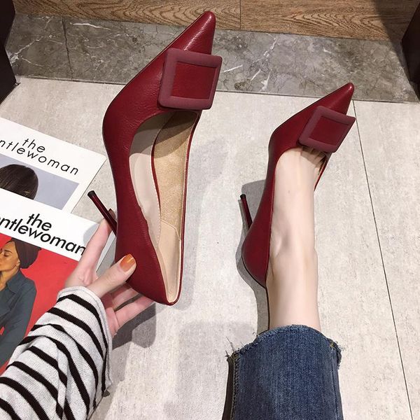dress shoes high heel pumps women female thin metal decoration classics pointed toe office ladies w32-14, Black
dress shoes high heel pumps women female thin metal decoration classics pointed toe office ladies w32-14, Black