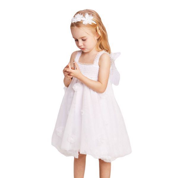 girls summer solid color sleeveless dress butterfly wings children a-line mesh princess dress, Red;yellow
girls summer solid color sleeveless dress butterfly wings children a-line mesh princess dress, Red;yellow