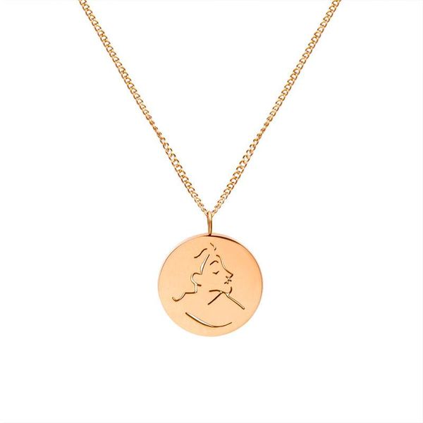 pendant necklaces 2021 arrivals hollow out queen image minimalist style stainless steel trendy female birthday jewelry gift, Silver
pendant necklaces 2021 arrivals hollow out queen image minimalist style stainless steel trendy female birthday jewelry gift, Silver