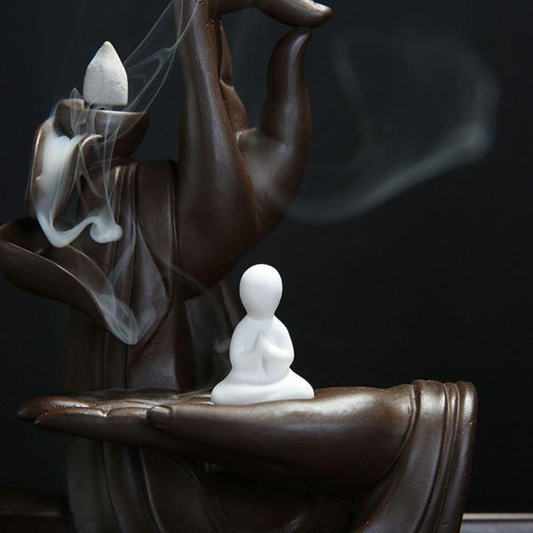 fragrance lamps lotus flower/monk backflow incense burner, large handmade ceramic cone sticks holder home decor craftwo
fragrance lamps lotus flower/monk backflow incense burner, large handmade ceramic cone sticks holder home decor craftwo