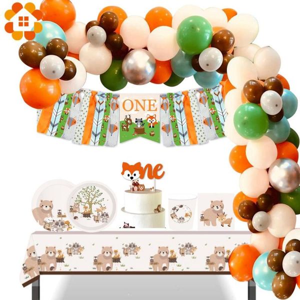 party decoration 1set woodland animal plates jungle banner balloons birthday baby shower kids supplies
party decoration 1set woodland animal plates jungle banner balloons birthday baby shower kids supplies