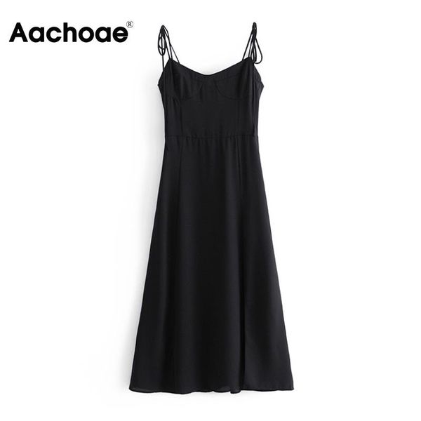 casual dresses aachoae women chic spaghetti strap party dress sleeveless split midi 2021 ladies a line bow tie backless, Black;gray
casual dresses aachoae women chic spaghetti strap party dress sleeveless split midi 2021 ladies a line bow tie backless, Black;gray