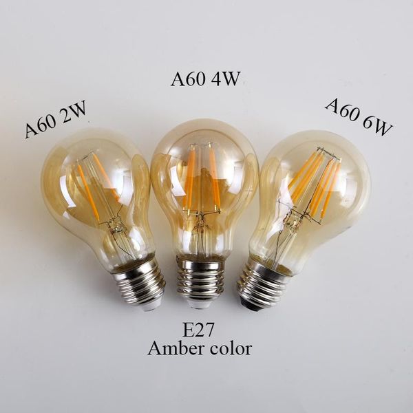 bulbs 2w 4w 6w a60 led edison lamp antique e27 bulb retro lamps110v 220v filament light e26 clear/ amber glass ball bombilla
bulbs 2w 4w 6w a60 led edison lamp antique e27 bulb retro lamps110v 220v filament light e26 clear/ amber glass ball bombilla