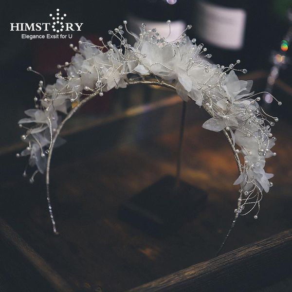 himstory wedding hair accessories white flower floral headband handmade beaded hairbands for women bridal, Golden;silver
himstory wedding hair accessories white flower floral headband handmade beaded hairbands for women bridal, Golden;silver