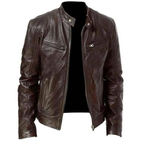 men's jackets leather jacket for men fashion winter warm stand collar cool motorcycle biker coats zip up outwear clothing, Black;brown
men's jackets leather jacket for men fashion winter warm stand collar cool motorcycle biker coats zip up outwear clothing, Black;brown
