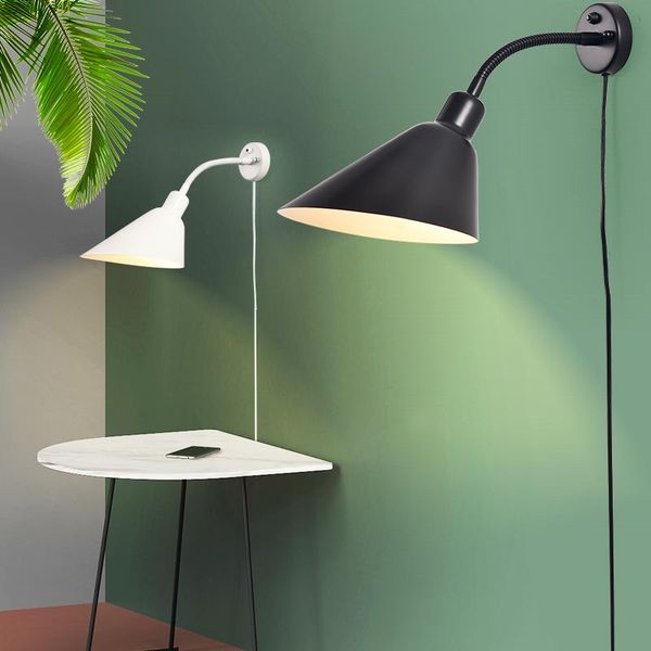 modern wall lamp with plug iron wall lamps for living room bedroom study nordic home loft decor plug in e27 bedside light
modern wall lamp with plug iron wall lamps for living room bedroom study nordic home loft decor plug in e27 bedside light