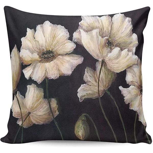 pillow case throw covers white floral square decorative pillowcase with zipper oil painting cotton linen cushion cover
pillow case throw covers white floral square decorative pillowcase with zipper oil painting cotton linen cushion cover