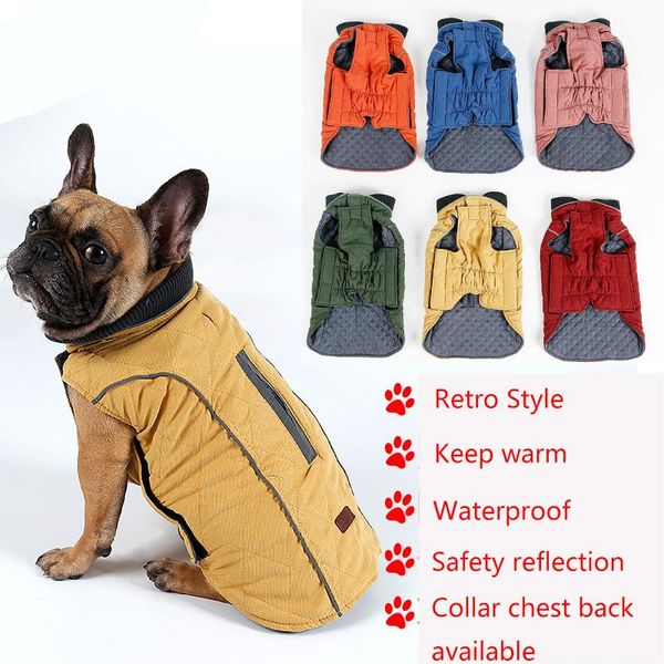 dog apparel pet retro thick vest clothes coat puppy water repellent winter jacket warm outfit big dogs
dog apparel pet retro thick vest clothes coat puppy water repellent winter jacket warm outfit big dogs