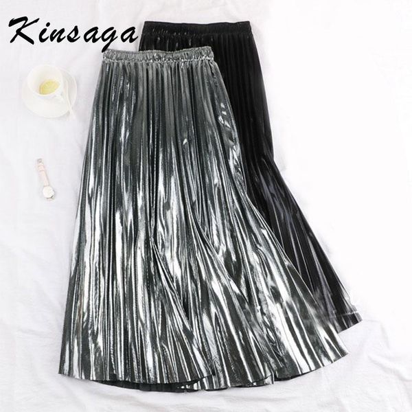 skirts kingsaga retro metal color high waist a-line women summer chic shining elastic band big swing pleated midi tutu skirt, Black
skirts kingsaga retro metal color high waist a-line women summer chic shining elastic band big swing pleated midi tutu skirt, Black