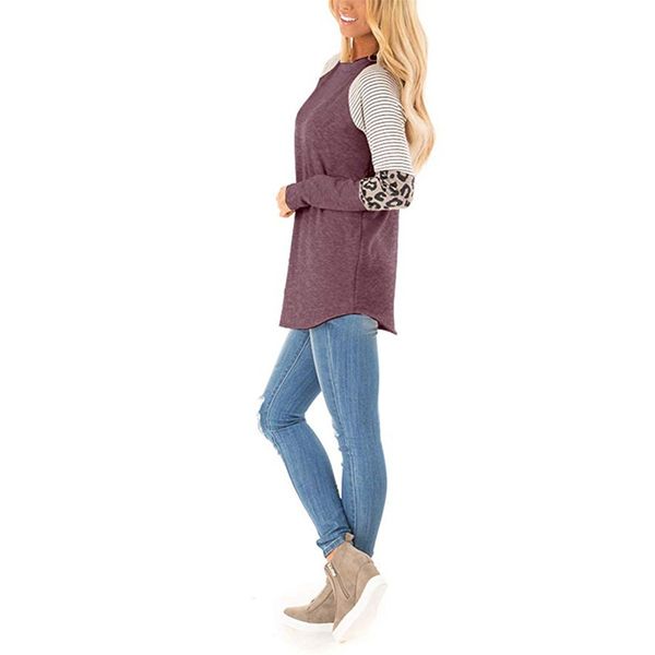 autumn 2021 new european and american women's long sleeve splicing casual t-shirt round neck loose top, White
autumn 2021 new european and american women's long sleeve splicing casual t-shirt round neck loose top, White