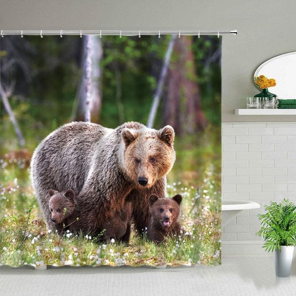 shower curtains bear nature forest waterproof home bathroom decor hanging polyester cloth wild animal pattern curtain
shower curtains bear nature forest waterproof home bathroom decor hanging polyester cloth wild animal pattern curtain