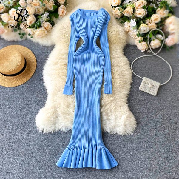 singrain women knitted fishtail dress korean simple fashion bodycon sweater dress autumn winter slim elastic pullovers dress c0316, Black;gray
singrain women knitted fishtail dress korean simple fashion bodycon sweater dress autumn winter slim elastic pullovers dress c0316, Black;gray