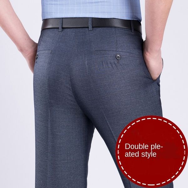 men's pants double pleated suit, high waist straight pants, formal office clothes, loose, black, gray, large 40 42 44
men's pants double pleated suit, high waist straight pants, formal office clothes, loose, black, gray, large 40 42 44