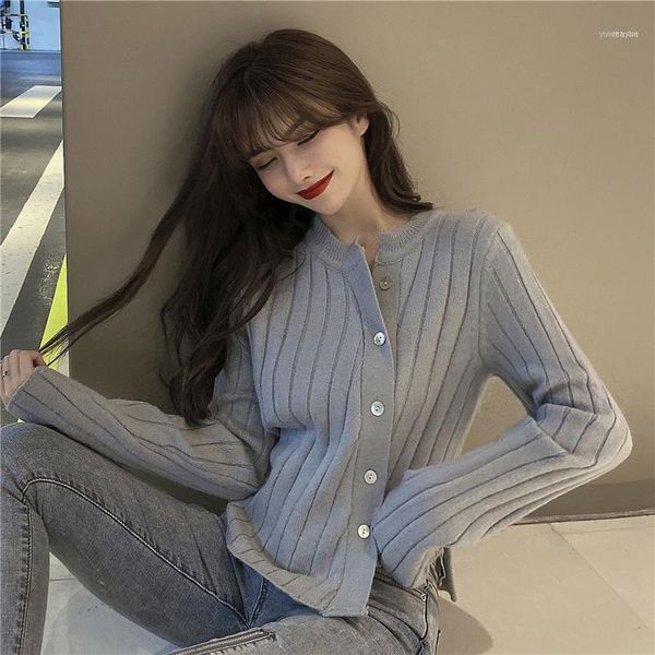 single-breasted irregular design knit 2021 fall winter women sweater slim long-sleeved all-match o neck solid color jacket, White
single-breasted irregular design knit 2021 fall winter women sweater slim long-sleeved all-match o neck solid color jacket, White