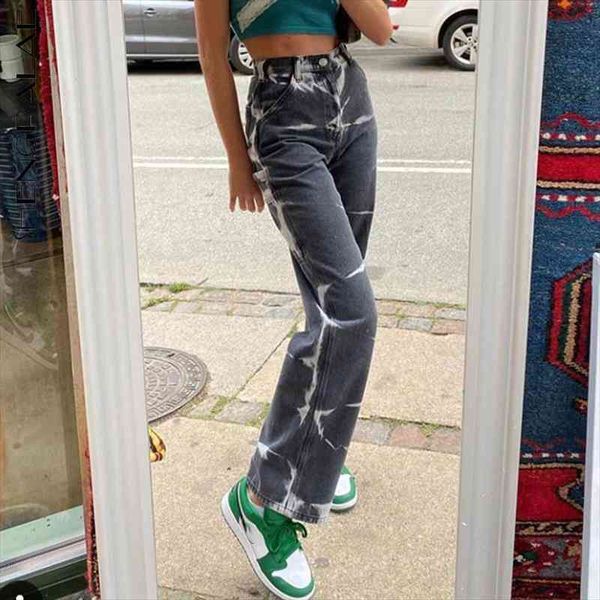 shengpalae tie dyed straight tube jeans womens spring high waist streetwear loose female denim pants trousers 5a1193, White;black
shengpalae tie dyed straight tube jeans womens spring high waist streetwear loose female denim pants trousers 5a1193, White;black