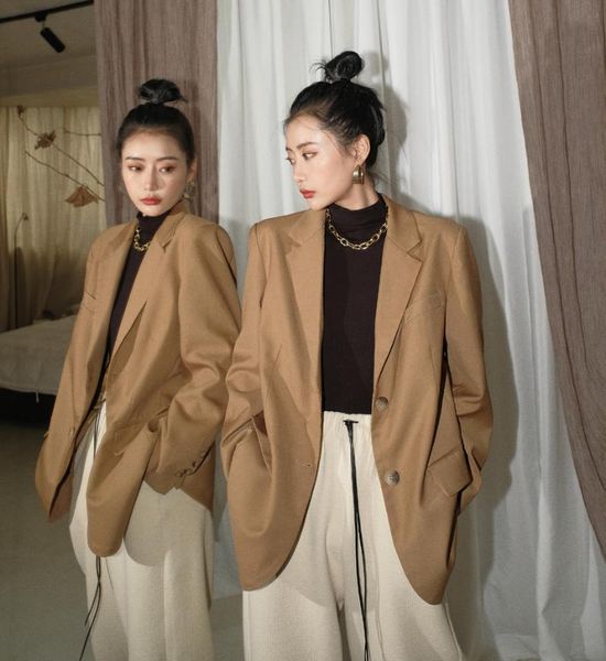 women's suits & blazers zcsmll women's suit jacket spring autumn 2021 korean style temperament design niche long sleeve solid color, White;black
women's suits & blazers zcsmll women's suit jacket spring autumn 2021 korean style temperament design niche long sleeve solid color, White;black
