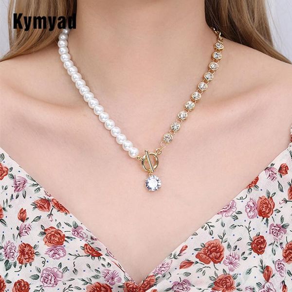 chokers kymyad cubic zirconia necklace women jewelry simulated pearl beads chains statement necklaces copper collares, Golden;silver
chokers kymyad cubic zirconia necklace women jewelry simulated pearl beads chains statement necklaces copper collares, Golden;silver