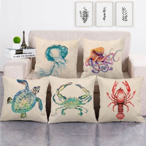 45cm*45cm watercolor sea life design linen/cotton throw pillow covers couch cushion cover home decor pillow
45cm*45cm watercolor sea life design linen/cotton throw pillow covers couch cushion cover home decor pillow