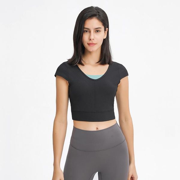 yoga outfit ribbed v-neck gym for women short sleeve athletic shirts open back fitness crop summer workout clothes
yoga outfit ribbed v-neck gym for women short sleeve athletic shirts open back fitness crop summer workout clothes