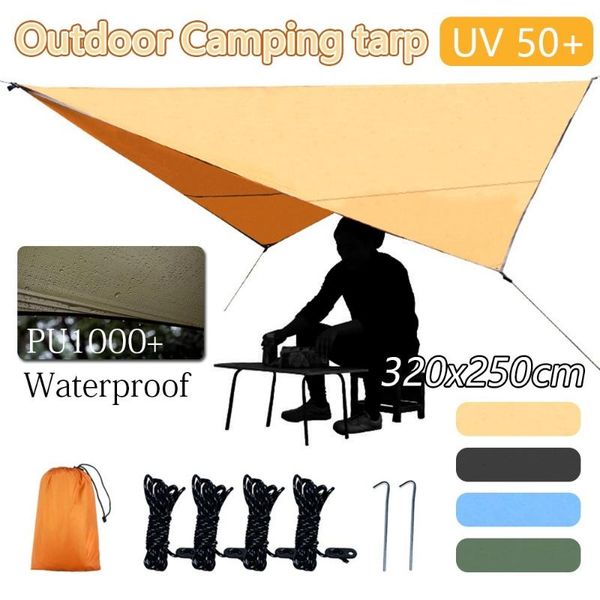 tents and shelters 320*250cm waterproof tarp tent rain shelter sunshade awning canopy ultralight moisture-proof picnic mat for outdoor campi
tents and shelters 320*250cm waterproof tarp tent rain shelter sunshade awning canopy ultralight moisture-proof picnic mat for outdoor campi
