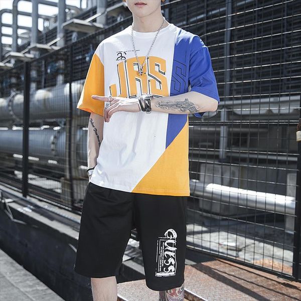 summer sportswear sets hip hop mens tracksuit loose jogger suits cotton patchwork t shirt shorts, Gray
summer sportswear sets hip hop mens tracksuit loose jogger suits cotton patchwork t shirt shorts, Gray