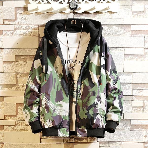 men's jackets spring autumn men women wear two sides wearing jacket korean mens windbreaker camouflage hooded womens coat, Black;brown
men's jackets spring autumn men women wear two sides wearing jacket korean mens windbreaker camouflage hooded womens coat, Black;brown
