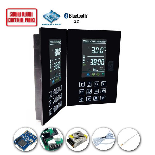 smart home control bluetooth music infrared sauna heater panel for lamp, fan, aux, mp3, fm output ac contactor connected to high power
smart home control bluetooth music infrared sauna heater panel for lamp, fan, aux, mp3, fm output ac contactor connected to high power