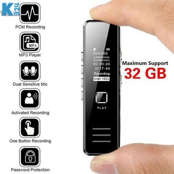 digital voice recorder card small portable professional high-definition noise reduction mp3 player can be played outside
digital voice recorder card small portable professional high-definition noise reduction mp3 player can be played outside