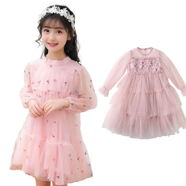 princess dresses for girls spring autumn yarn skirt long sleeve korean version popular children clothes mesh embroidery costumes, Red;yellow
princess dresses for girls spring autumn yarn skirt long sleeve korean version popular children clothes mesh embroidery costumes, Red;yellow