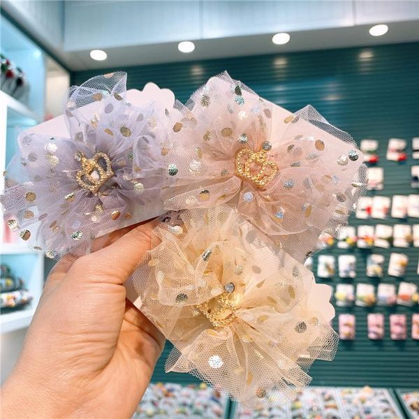 hair accessories korean children simple beautiful dot mesh bow duckbill clip headwear fashion sweet girl princess crown hairpins, Slivery;white
hair accessories korean children simple beautiful dot mesh bow duckbill clip headwear fashion sweet girl princess crown hairpins, Slivery;white