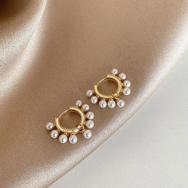 hoop & huggie ghidbk vintage imitation pearls tassel earrings for women small elegant metal temperament jewelry accessory, Golden;silver
hoop & huggie ghidbk vintage imitation pearls tassel earrings for women small elegant metal temperament jewelry accessory, Golden;silver