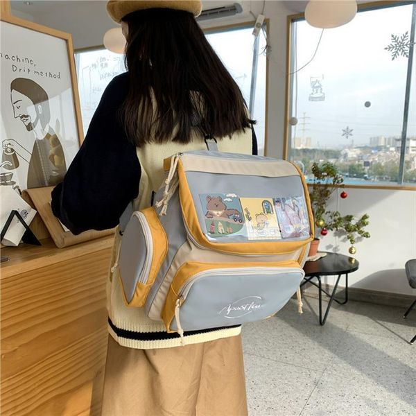 Brand Original Design Fresh Literary Multi Purpose Bag Large Capacity Transparent Sweet Girl Backpack
Brand Original Design Fresh Literary Multi Purpose Bag Large Capacity Transparent Sweet Girl Backpack