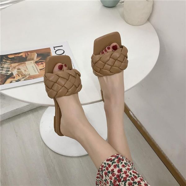 slippers shoes women summer ladies square toe casual flip flops beach weave flat slides female slip on sandals, Black
slippers shoes women summer ladies square toe casual flip flops beach weave flat slides female slip on sandals, Black