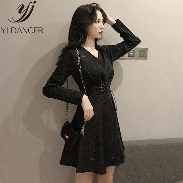 casual dresses 2021 long sleeve black spring summer dress women french retro temperament lady vestidos slim female yzh805, Black;gray
casual dresses 2021 long sleeve black spring summer dress women french retro temperament lady vestidos slim female yzh805, Black;gray
