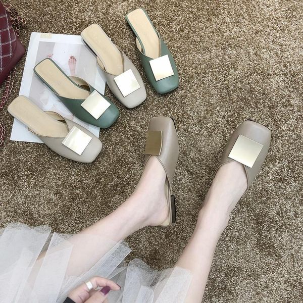 slippers shoes low casual square heel cover toe loafers slipers women shale female beach slides luxury block soft summer 2021, Black
slippers shoes low casual square heel cover toe loafers slipers women shale female beach slides luxury block soft summer 2021, Black