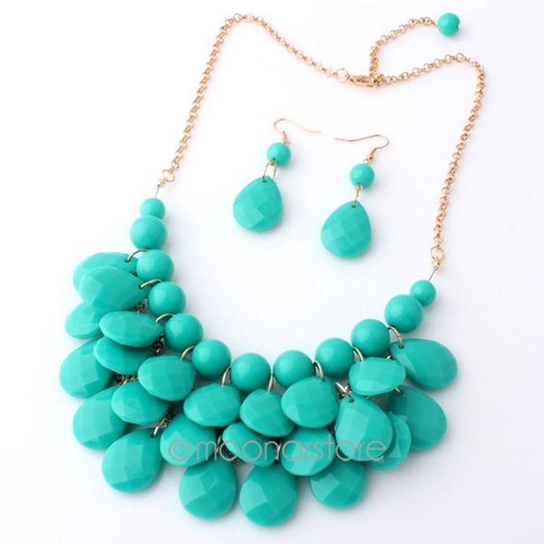 chains women charming party wedding water drop beaded fashion dress up charms pendant acrylic gift jewellery necklace earrings set, Silver
chains women charming party wedding water drop beaded fashion dress up charms pendant acrylic gift jewellery necklace earrings set, Silver