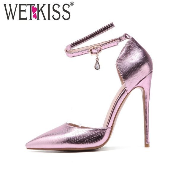 dress shoes wetkiss super high heels women sandals pointed toe crystal cross tied stiletto heel footwear summer fashion party ladies, Black
dress shoes wetkiss super high heels women sandals pointed toe crystal cross tied stiletto heel footwear summer fashion party ladies, Black