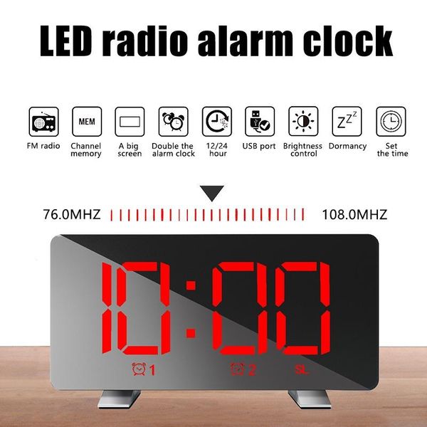 other clocks & accessories multifunction led digital alarm with fm radio temperature date display deskmirror dual mode
other clocks & accessories multifunction led digital alarm with fm radio temperature date display deskmirror dual mode