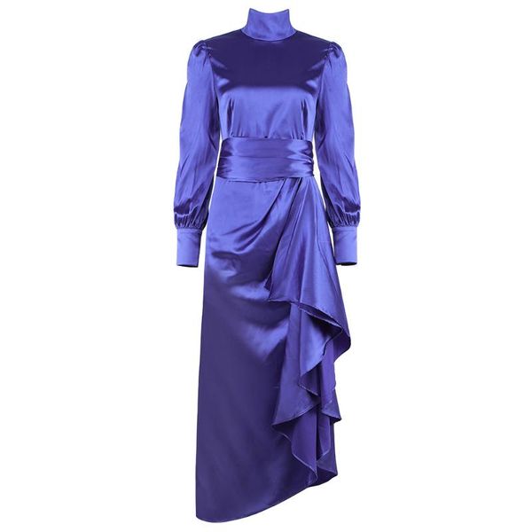casual dresses blue elegant ruffles long sleeve bodycon dress evening party vestidos, Black;gray
casual dresses blue elegant ruffles long sleeve bodycon dress evening party vestidos, Black;gray