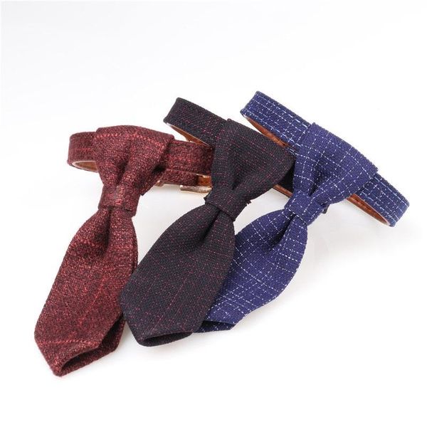 3 color british style dog collar plaid cotton fabric and pu leather pet neck belt zinc alloy metal buckle
3 color british style dog collar plaid cotton fabric and pu leather pet neck belt zinc alloy metal buckle